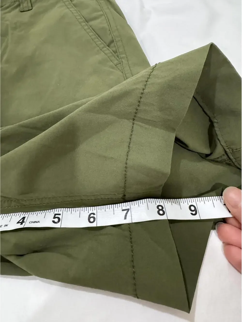 GAP Kids Boys Iguana Green Nylon Hybrid Stretch Shorts Size 16 Husky Quick Dry
